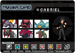 Pokemon Trainer Cards. Gabrie10