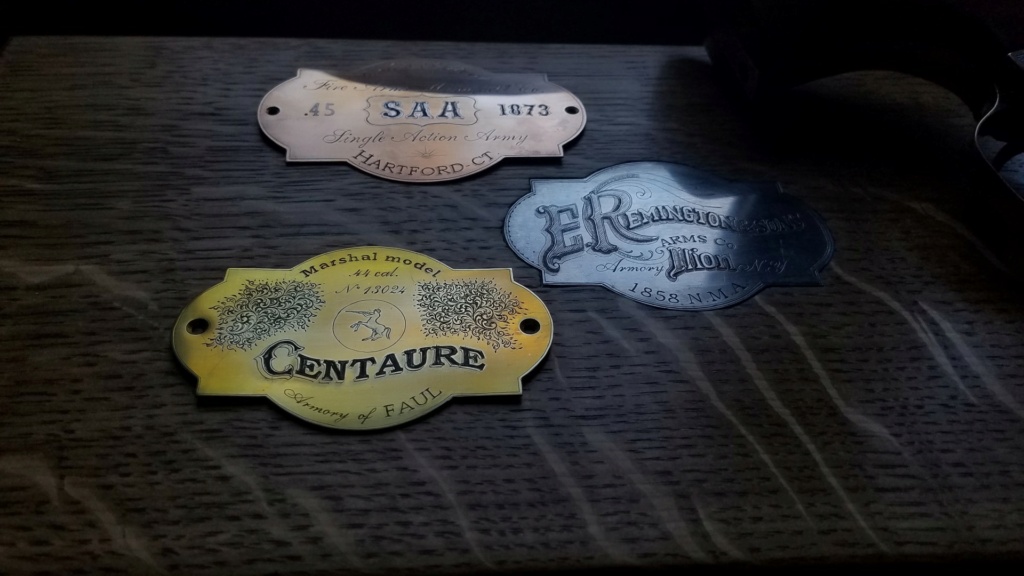 Etiquettes "d'usine" pour les coffrets (Factory engraved) 20231240