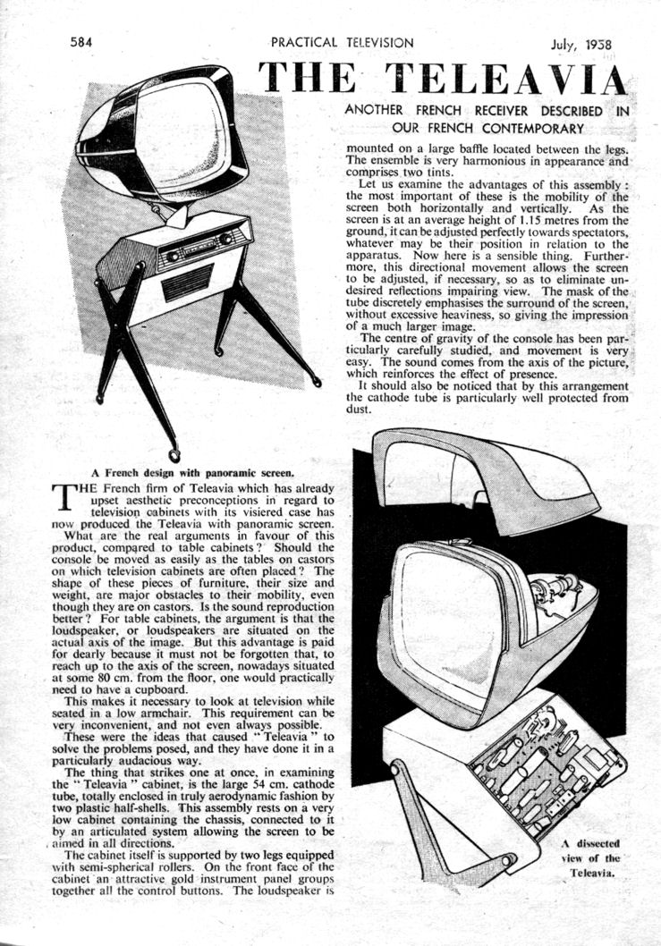 Téloches.... Vintage televisions - 1940s 1950s and 1960s tv - Page 2 Practi10