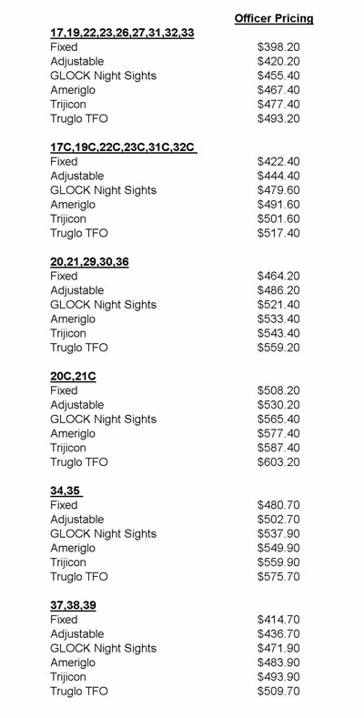 Glock "Blue Label" LE Pricing Program Indivi10