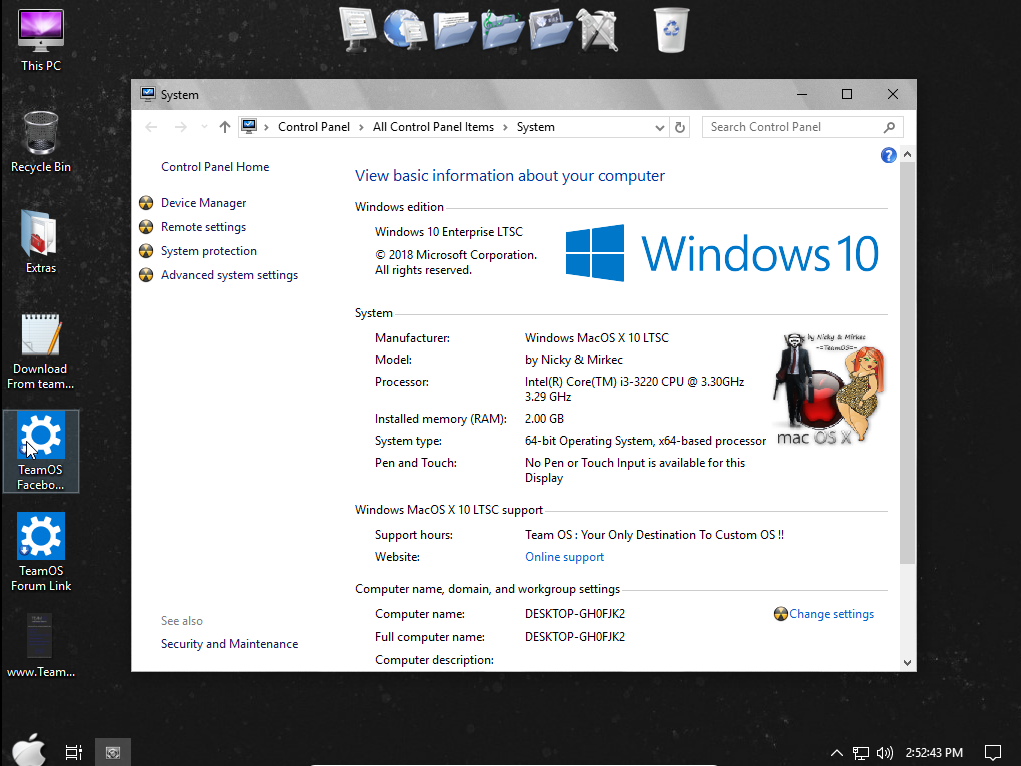 الويندوز الرائع والمعدل الشبيه بلماك Windows 10 MacOSX.2020 x64 BIT 3.68 GB مع شرح التعريب 1339