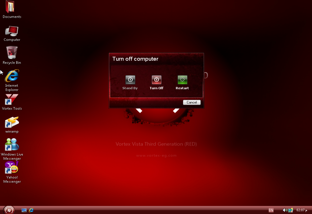 لعشاق الاكس بي  الويندوز الرائع والمعدل باحترافية windows XP Vortex 3G Red Edition 663 MB 1421