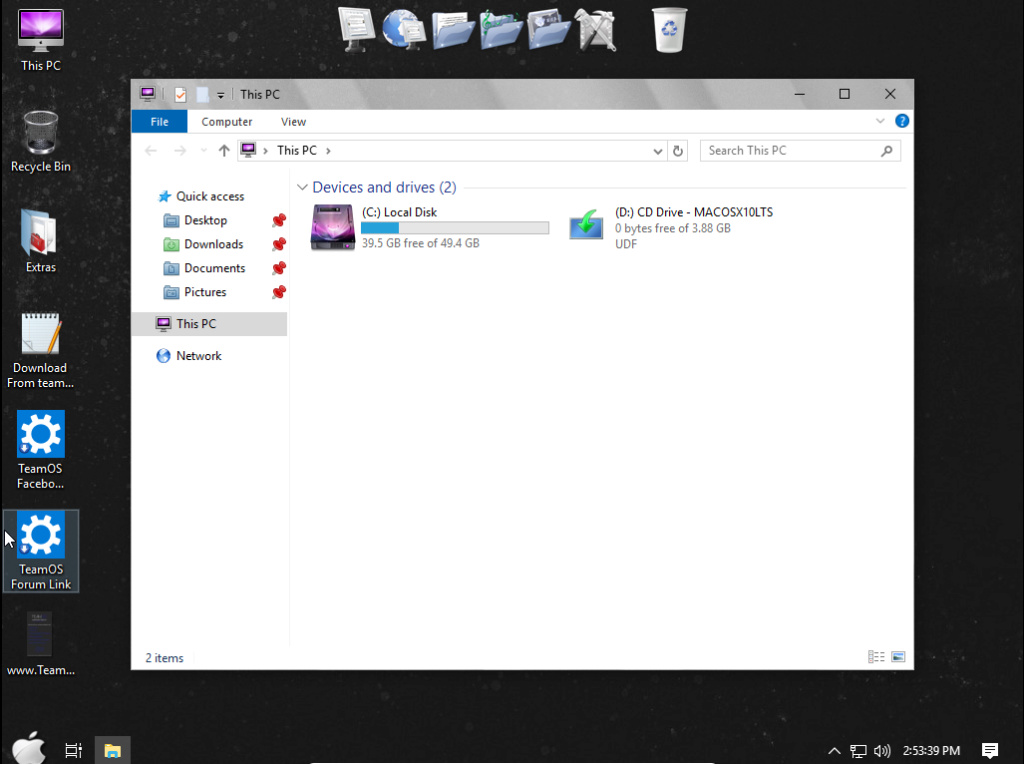 الويندوز الرائع والمعدل الشبيه بلماك Windows 10 MacOSX.2020 x64 BIT 3.68 GB مع شرح التعريب 1532