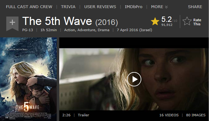 فيلم الاكشن والمغامرة والدراما الرائع The 5th Wave (2016) 720p BluRay مترجم بنسخة البلوري 2019-209