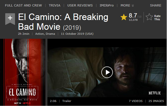 حصريا فيلم الاكشن والدراما الجميل El Camino A Breaking Bad Movie (2019) 720p WEB-DL مترجم بنسخة الويب ديل 2019-238