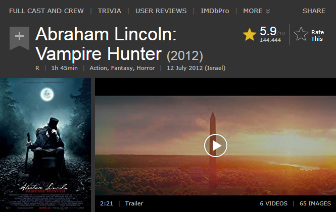 اعادة الرفع للفيلم الاكشن والفنتازي والرعب الرهيب Abraham Lincoln Vampire Hunter (2012) 720p BluRay مترجم بنسخة البلوري 2019-264