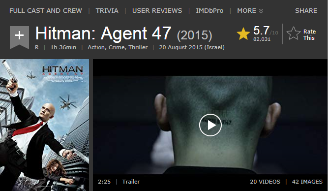 فيلم الاكشن والاثارة والجريمة الرائع جدا Hitman Agent 47 (2015) 720p BluRay مترجم بنسخة البلوري 2019-350