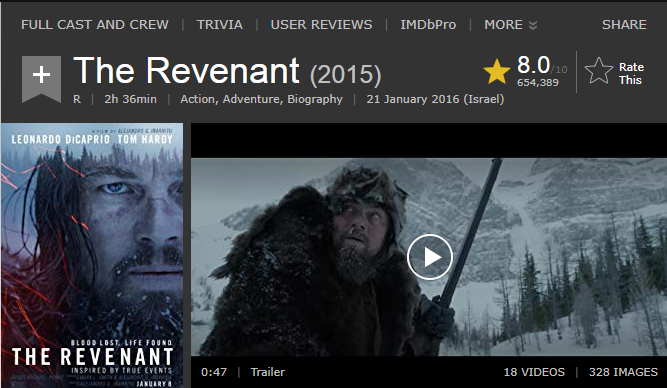 اعادة الرفع لاسطورة افلام الاكشن والمغامرة والبيوجرافي الرهيب The Revenant (2015) 720p BluRay مترجم بنسخة البلوري 2020-104