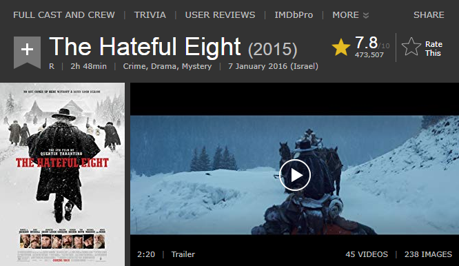اعادة الرفع للفيلم الجريمة والدراما والغموض الجميل The Hateful Eight (2015) 720p BluRay مترجم بنسخة البلوري 2020-126