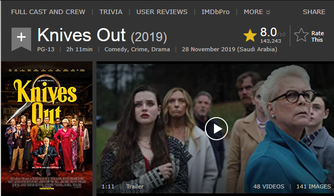 فيلم الكوميدي والجريمة والدراما الجميل Knives Out (2019) 720p WEB-DL مترجم بنسخة الويب ديل 2020-155