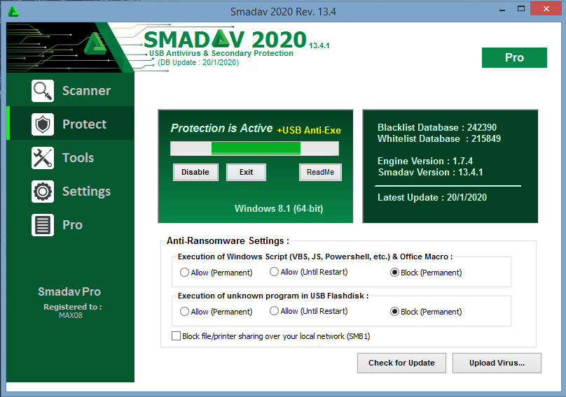 برنامج الحماية الرائع Smadav Pro 2020 13.4.1 + Serial Key باحدث اصدراته + التفعيل 2163