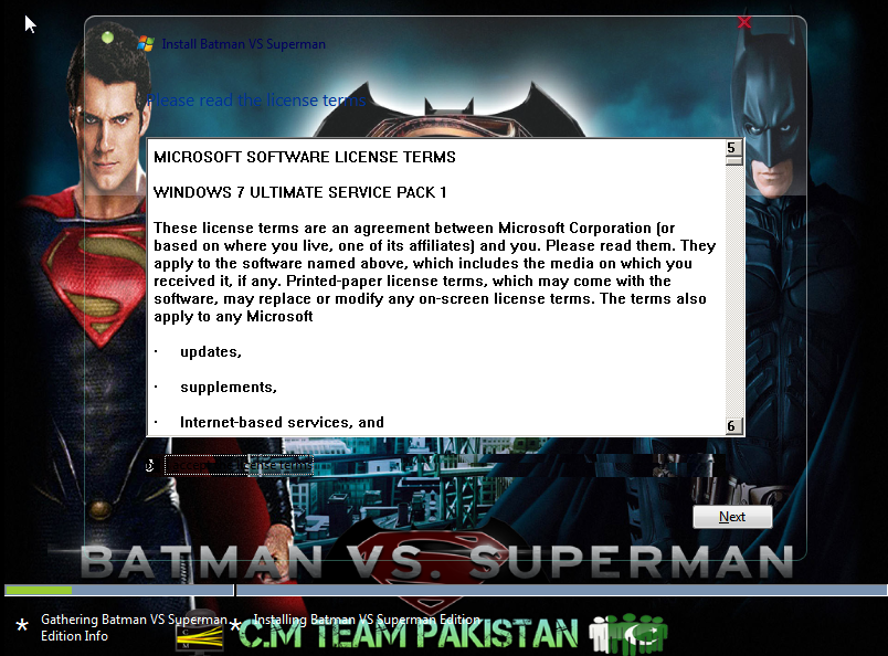 الويندوز الرائع والمعدل الجميل Windows 7 Batman Vs Superman X86 854 MB 446