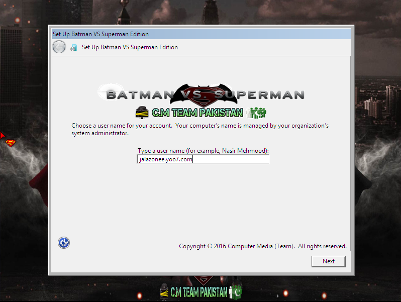 الويندوز الرائع والمعدل الجميل Windows 7 Batman Vs Superman X86 854 MB 721
