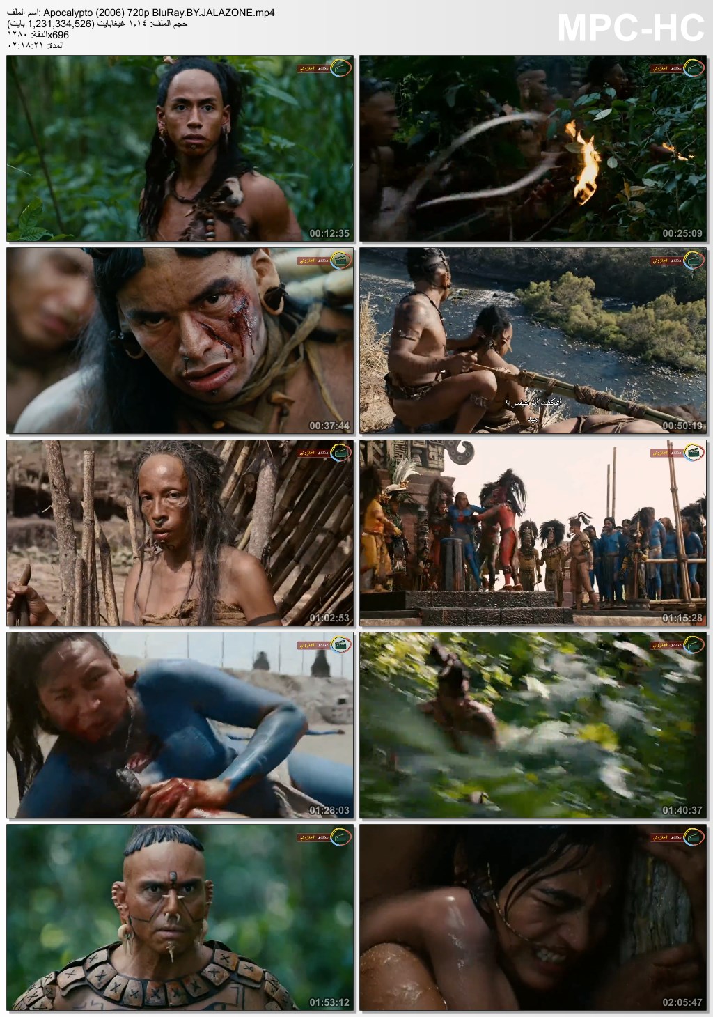 اعادة الرفع للفيلم الاكشن والمغامرة والدراما الاكثر من رائع Apocalypto (2006) 720p BluRay مترجم بنسخة البلوري Apocal11