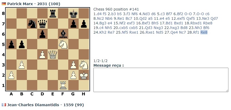 [ICCF] LES PARTIES C960/P/147, Chess 960 preliminary 147 26-11-10