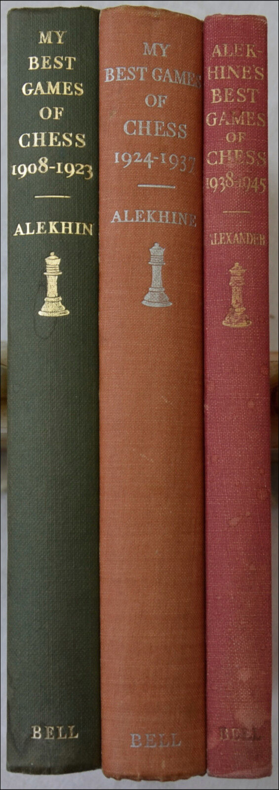 The three classic volumes of Alekhine's Best Games Alekhi11