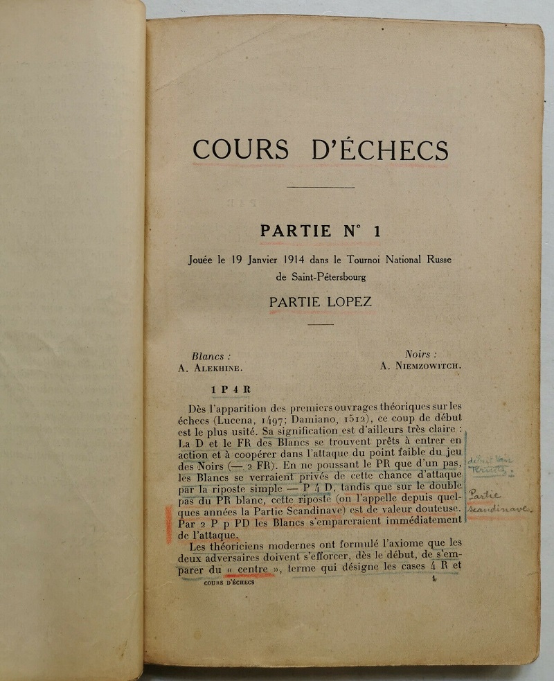 [Alphonse GOETZ] COURS d'ÉCHECS - 1921  -  Cours_13