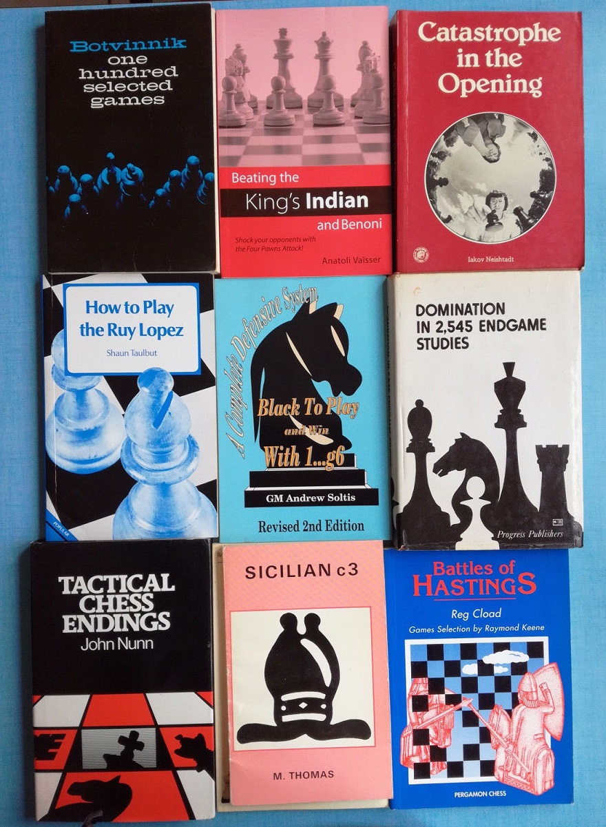 [CHESS BOOKS] Chess books in English language! Lot_de10