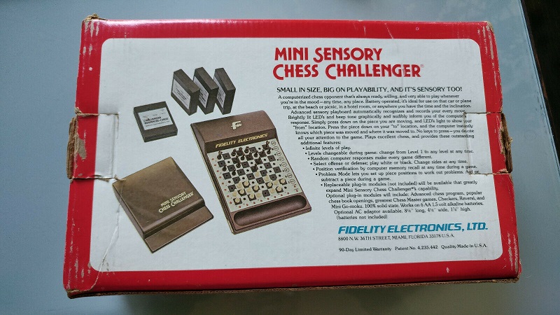 Mini Sensory Chess Computer Fidelity Electronics  Mini_s14