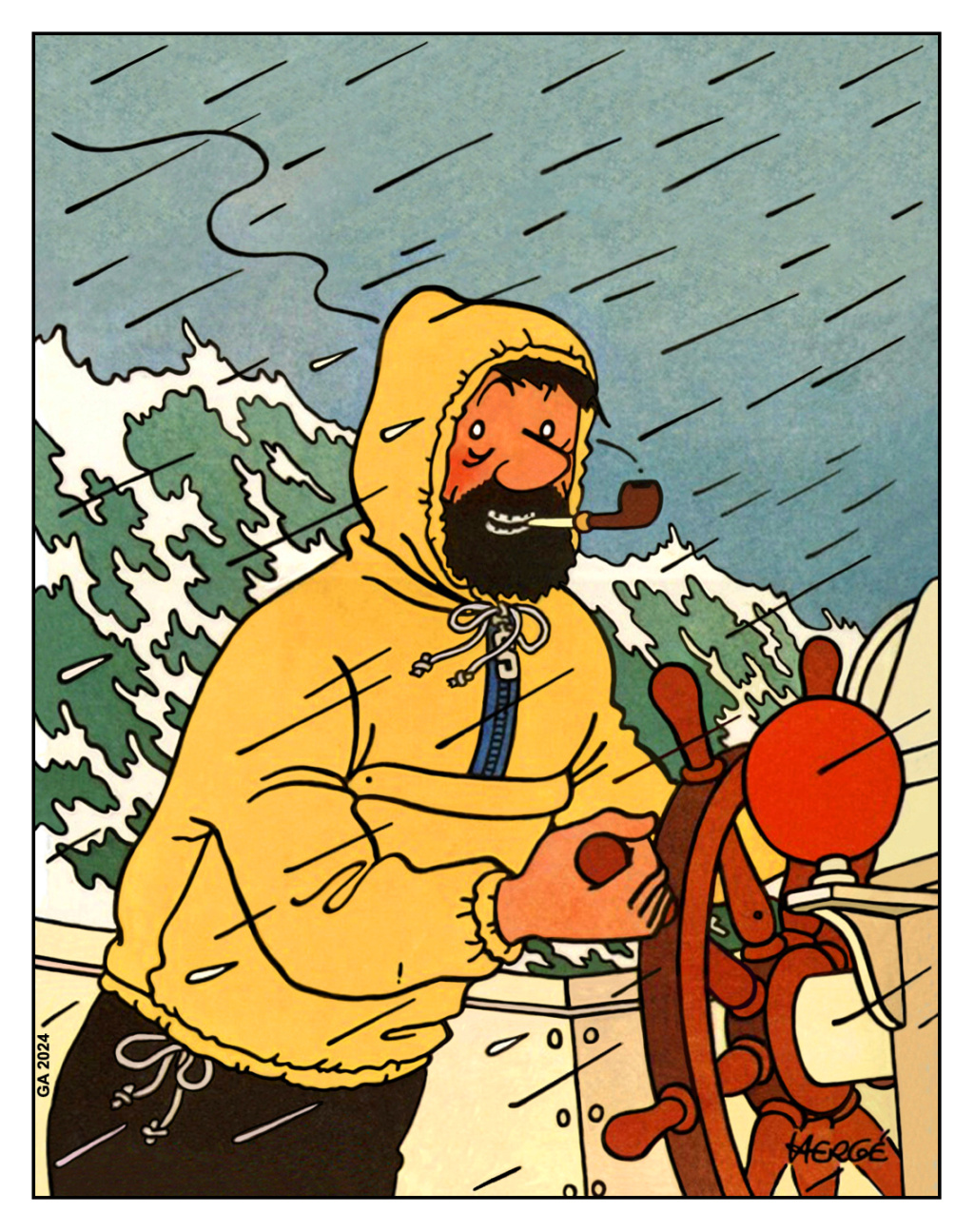 Les Aventures de Tintin constituent une série de bandes dessinées créée par 43067411