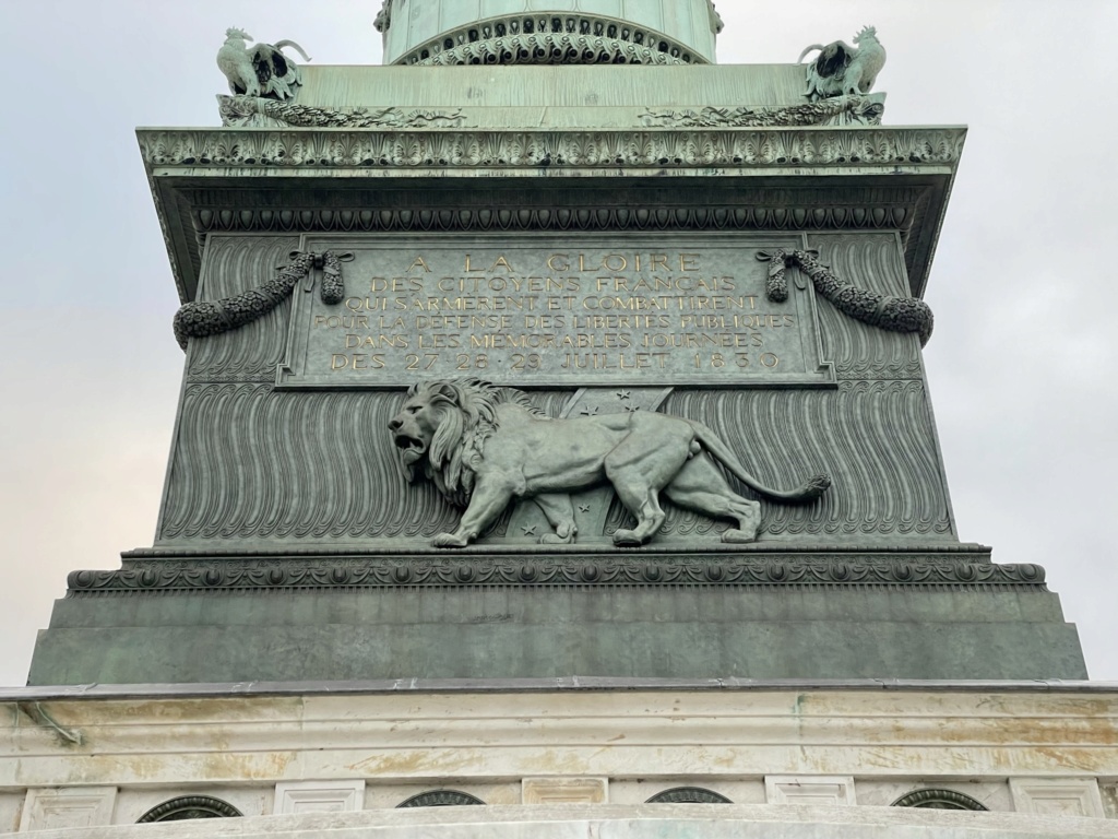 Paris, la colonne de Juillet place de la Bastille  1e9fa410