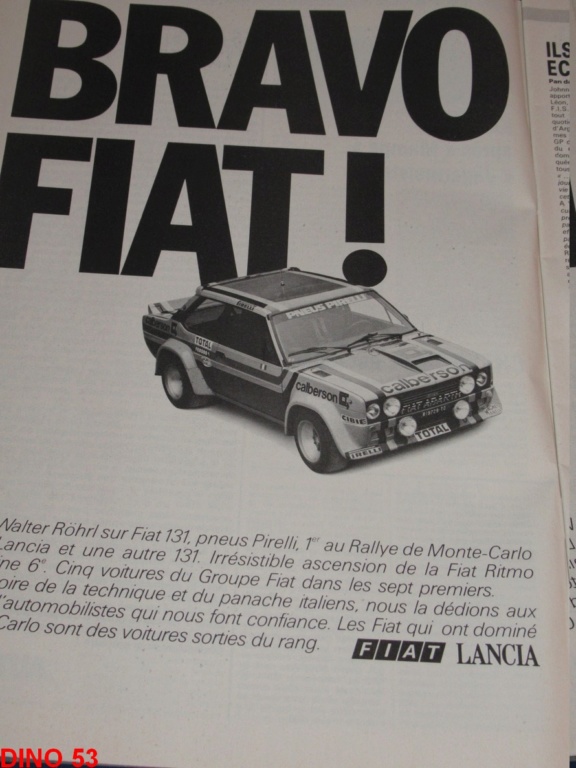 FIAT 31 ABARTH RALLYE  1ère Rallye de Monté Carlo 1980  Img_1217