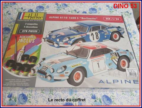 Maquette voiture : Kit : Alpine A110 - Jeux et jouets Heller - Avenue des  Jeux