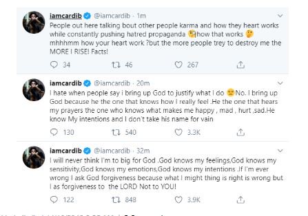 See What Rapper Cardi B Has To Say About Her Relationship With God 1-8211