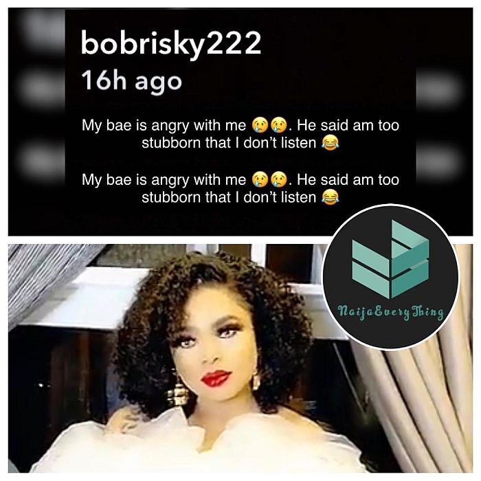 “My Boyfriend Is Angry At Me For Being Stubborn” – Bobrisky Cries For Boyfriend’s Attention 10354310