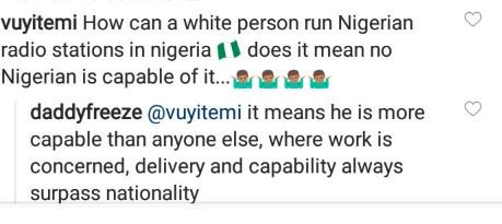 See What Daddy Freeze Said To Follower Who Asked Why His Cool FM Boss Is A “White Person” 2-3012