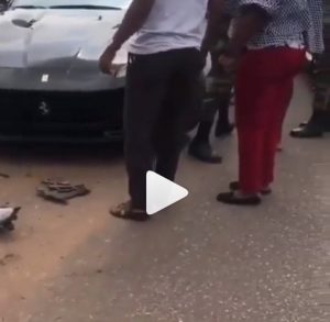 Davido Reacts After Man Crashed His New Benz While Being Chased By Police (Photos) 2-57-310