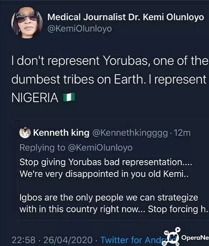 Kemi Olunloyo Calls Yoruba The Most Dumbest Tribe In The World – Reply As A Yoruba Person 20200410