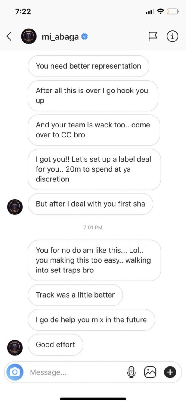 Vector Leaks MI Abaga’s Chat With Him (Screenshots) 3-17-710