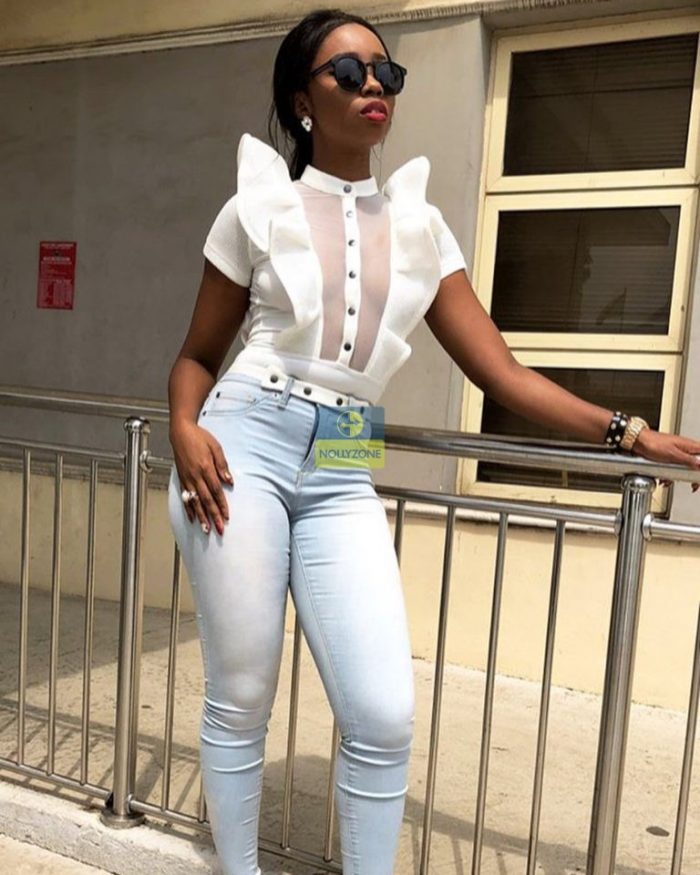 Ex BBNaija housemate; Bambam Steps Out Without Bra (See Photos) 35000810