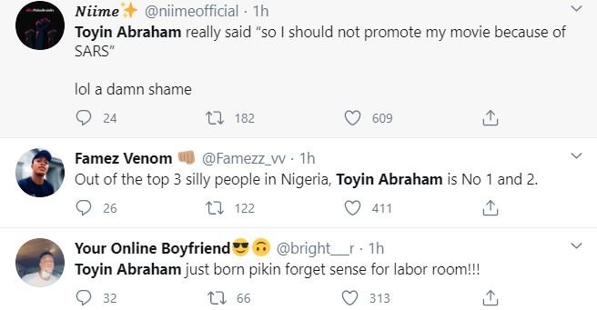 EndSARS - Nigerians Drag Actress, Toyin Abraham For Saying This 4-111