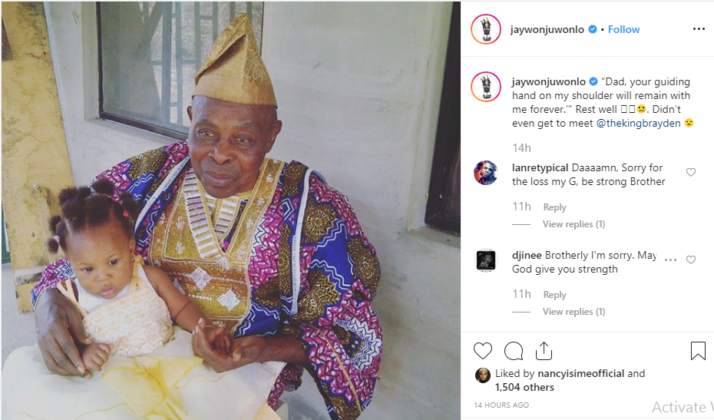 SO SAD!!! Singer, Jaywon loses his father 5df4e610