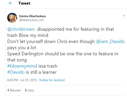 “Davido Refuses To Blow Our Minds” – Fans React To Song With Chris Brown 99021711