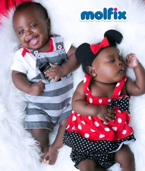 Meet Comedian Teju Baby Face Gorgeous Twins (See Photos) A-1311