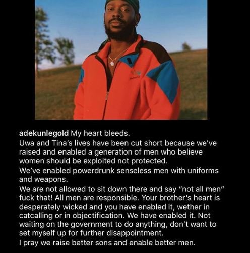 ‘My Heart Bleeds’ – Simi’s Husband , Adekunle Gold Cries Out Sorrowfully Adekun51