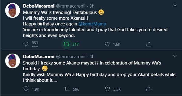 Mr Macaroni Trends “Mummy Wa” On Twitter With Giveaway As He Celebrate His Girlfriend’s Birthday Annota23