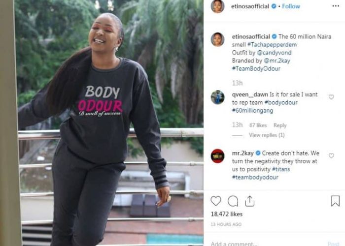 BBNAIJA:- ’60 Million Nigerians Have Body Odour’ – Etinosa Reveals As She Shows Her Support For Tacha Bbnaij64