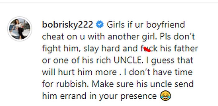 “If Your Man Cheats On You, Go For His Father” – Bobrisky Tells Girls Bob-313
