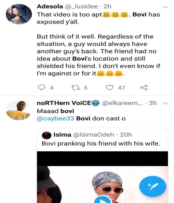 Male Twitter User Call Out Bovi For Breaking The Bro Code After His Loyalty Prank Bovi-310