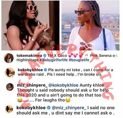Fans Reacts As Khloe Begs Toke For Cloth Days After Warning People To Stay Off Begging In 2020 Captu141