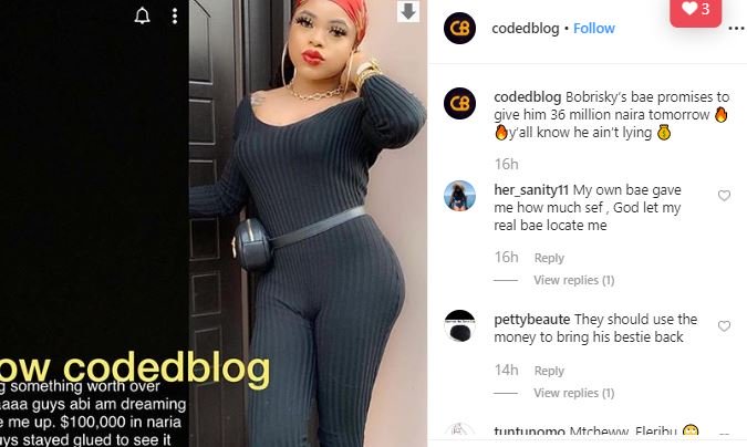 Bobrisky Says His Bae Promised To Give Him N36m Captu144
