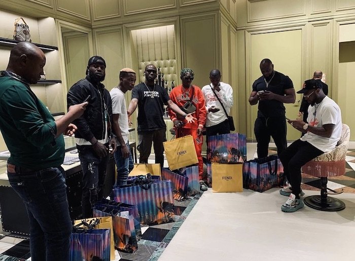 Nigerians Reacts As Davido Takes His DMW Crew Shopping In Dubai David180