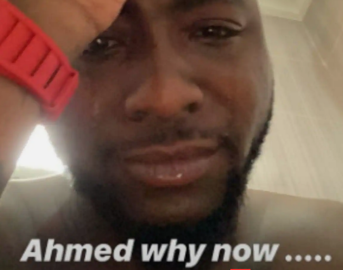 Davido In Tears As He Mourns The Death Of His Friend Davido10