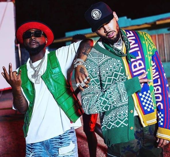 Chris Brown And Davido Pictured Together As They Prepare To Release A New Music Davido54