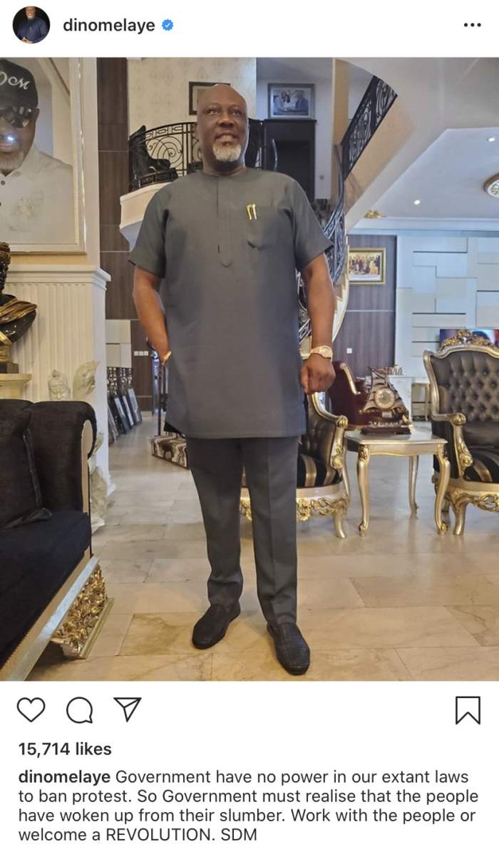 #EndSARS: “Work With The People Or This Is What Will Happen” – Dino Melaye Warns Buhari Dino-m12