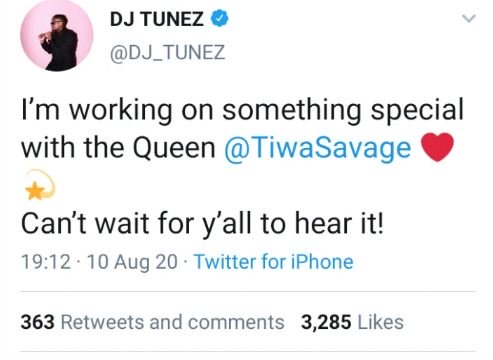 Tunez - DJ Tunez Announces Collaboration With Tiwa Savage Dj-dv-10